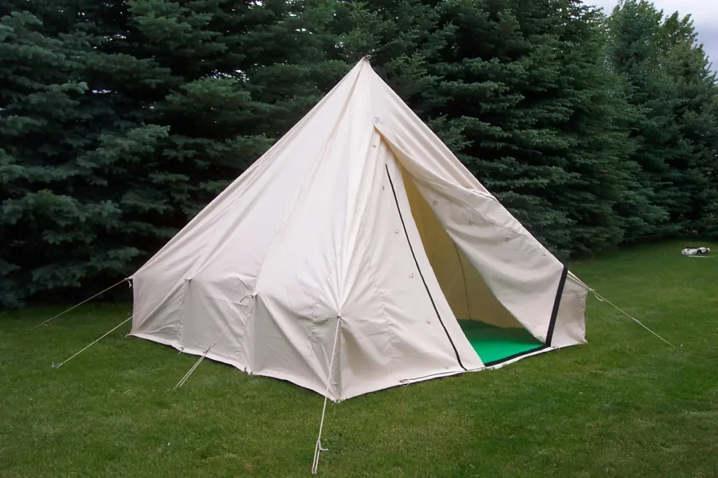 Recycled rPET fabric outdoor awnings and industrial covers